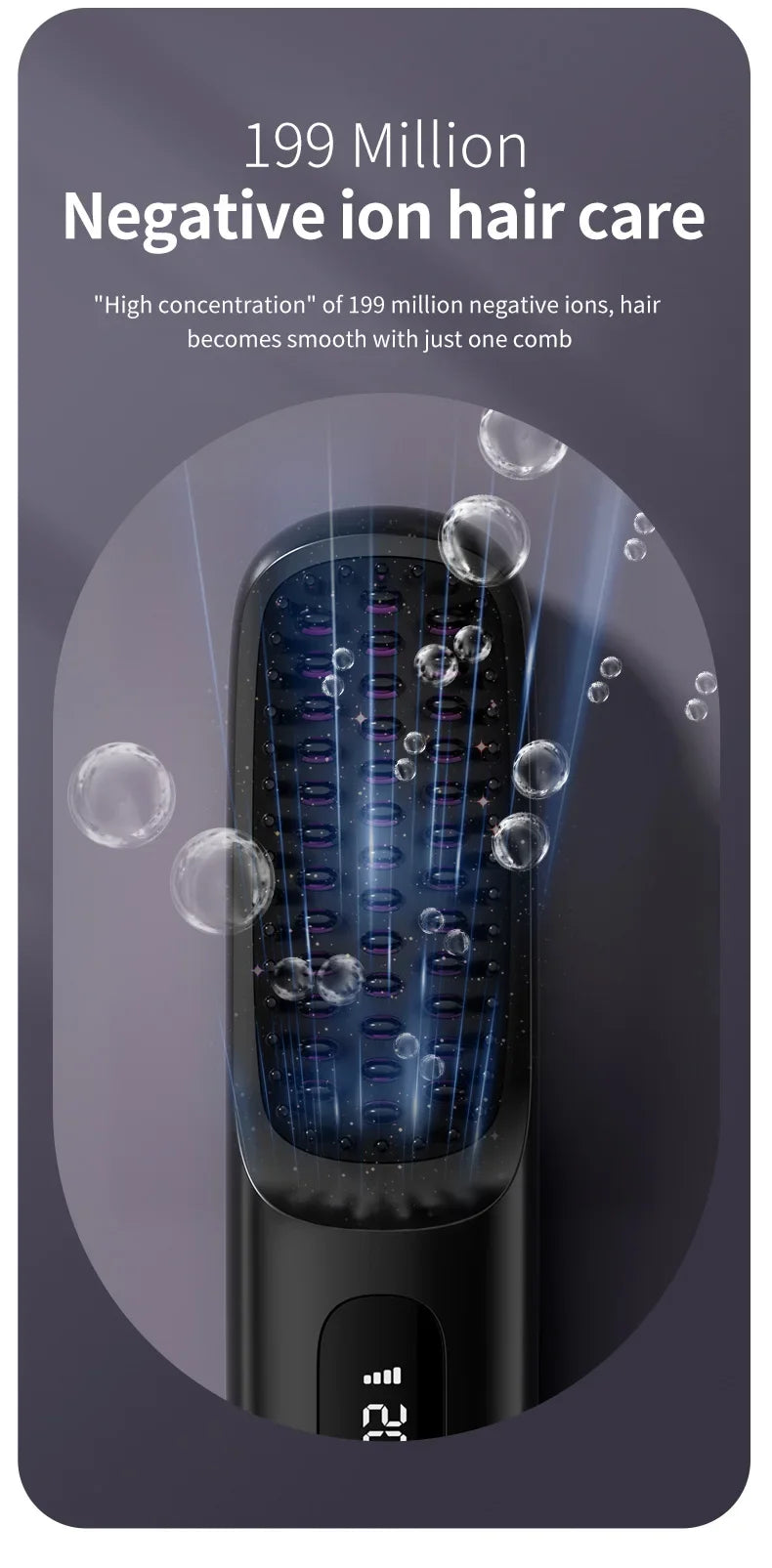 KeraBrush Pro™ Ionic – Cepillo Alisador Iónico Profesional